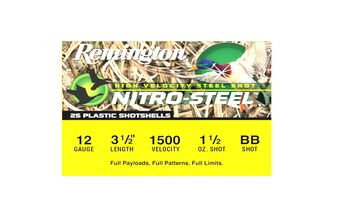 Nitro-Steel, 12 Gauge, BB Shot, 3-1/2 in, 1 1/2 oz, 1500 fps